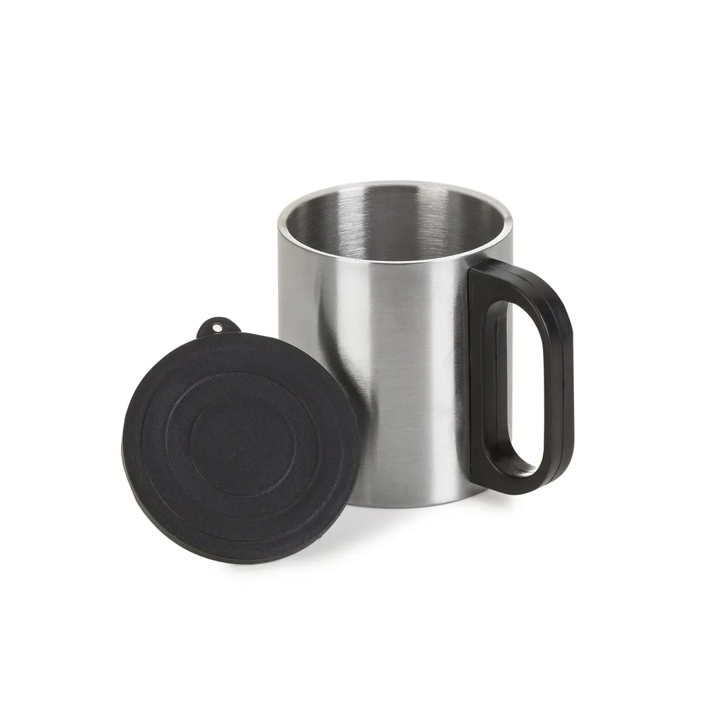 Caneca Inox 180Ml Com Tampa