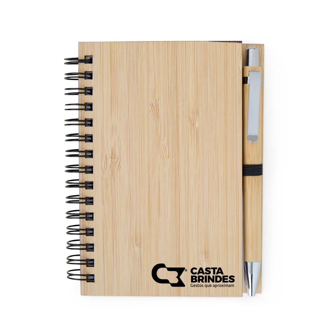 Caderno De Bambu C/ Caneta
