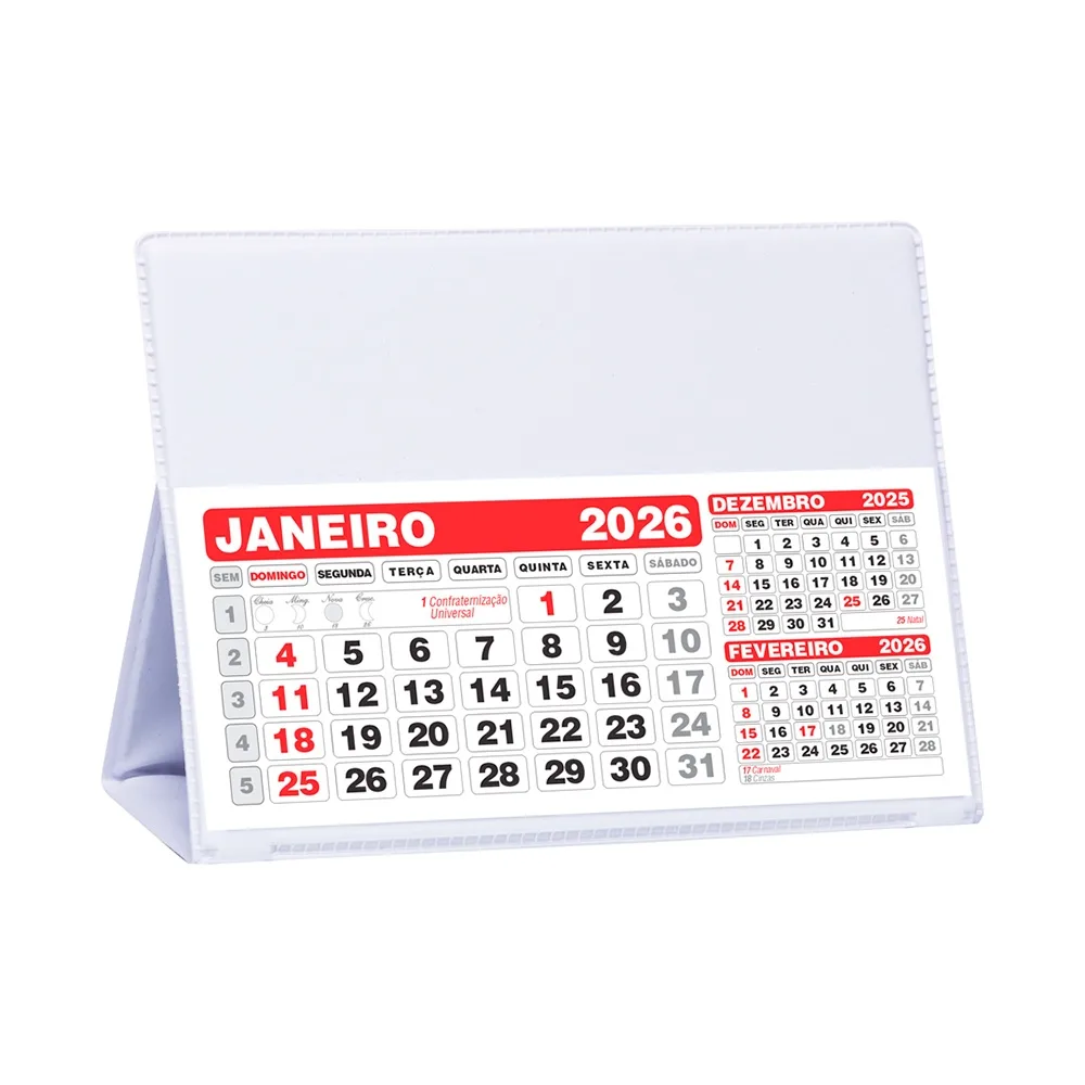 Calendário De Mesa Em Pvc