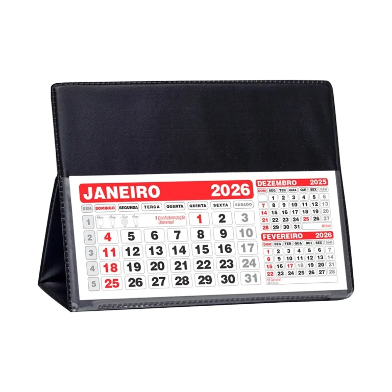 Calendário De Mesa Em Pvc