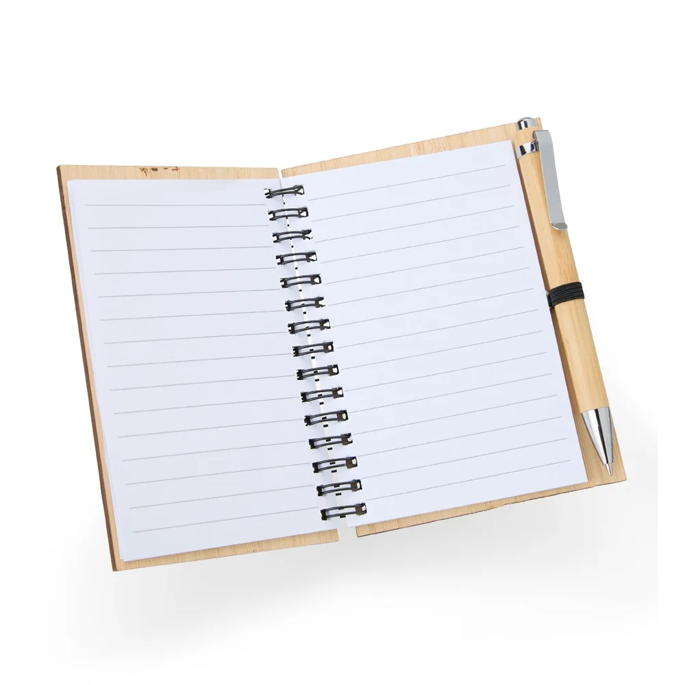 Caderno De Bambu C/ Caneta