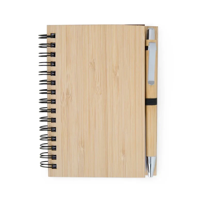 Caderno De Bambu C/ Caneta