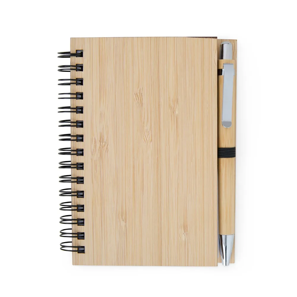 Caderno De Bambu C/ Caneta