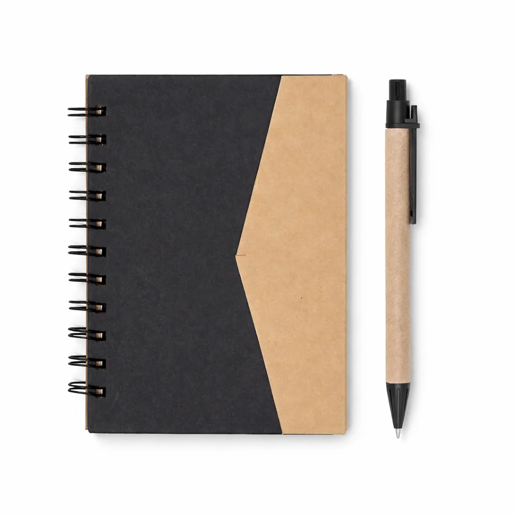 Bloco De Anotações Com Caneta