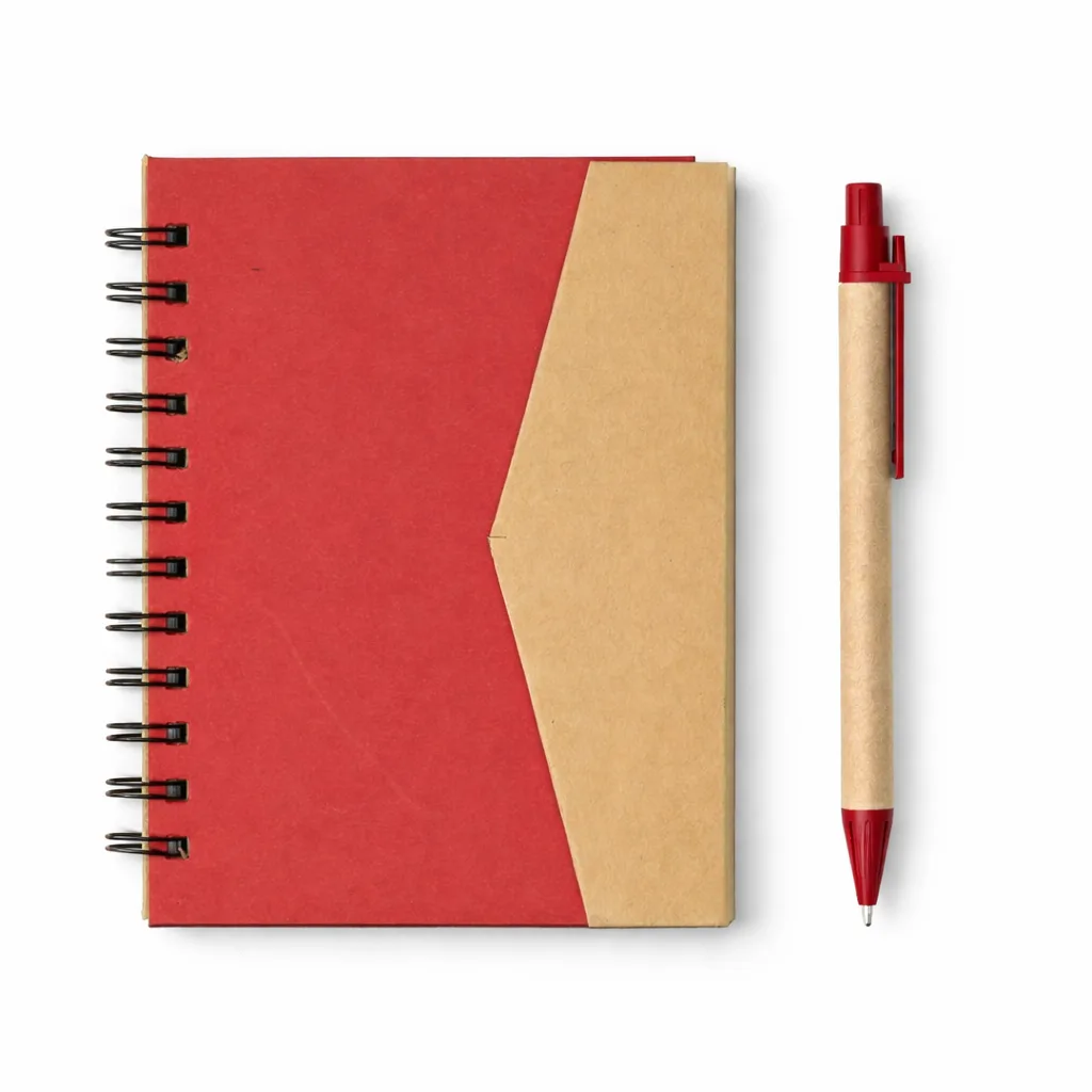 Bloco De Anotações Com Caneta