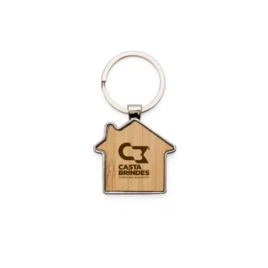 Chaveiro Metal Bambu Casa