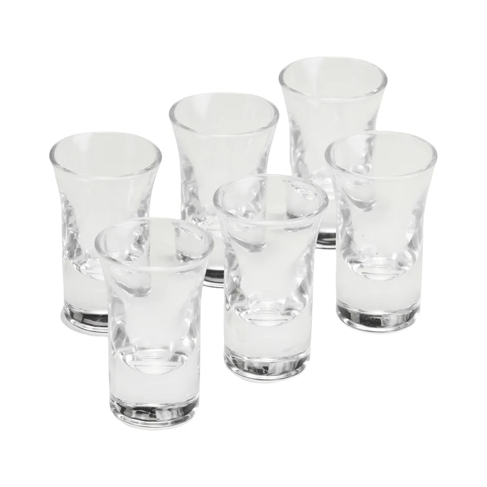 Kit Copo Vidro 30ml 6 Peças