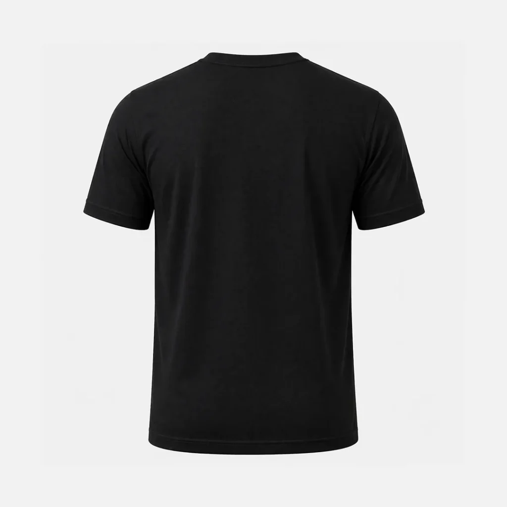 CAMISA DE MALHA GOLA CARECA ALGODÃO ESCURA