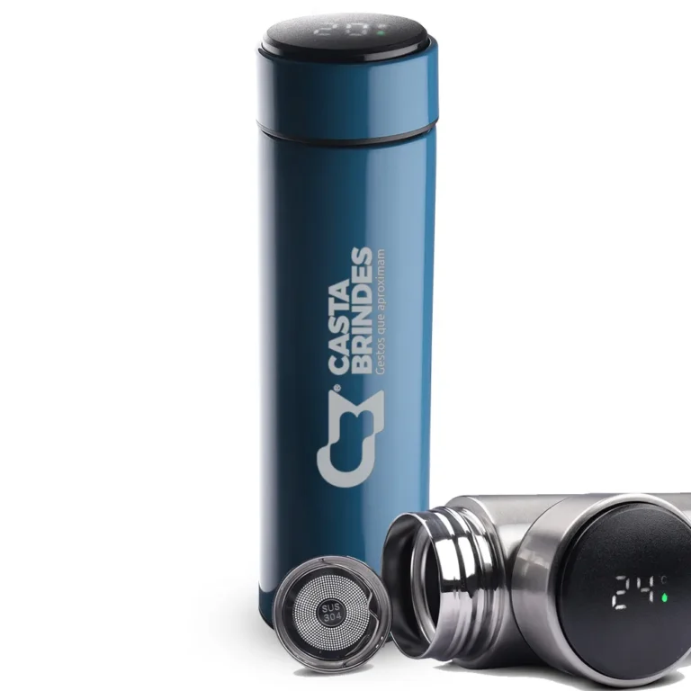 Garrafa Inox 450 ml com Display LED