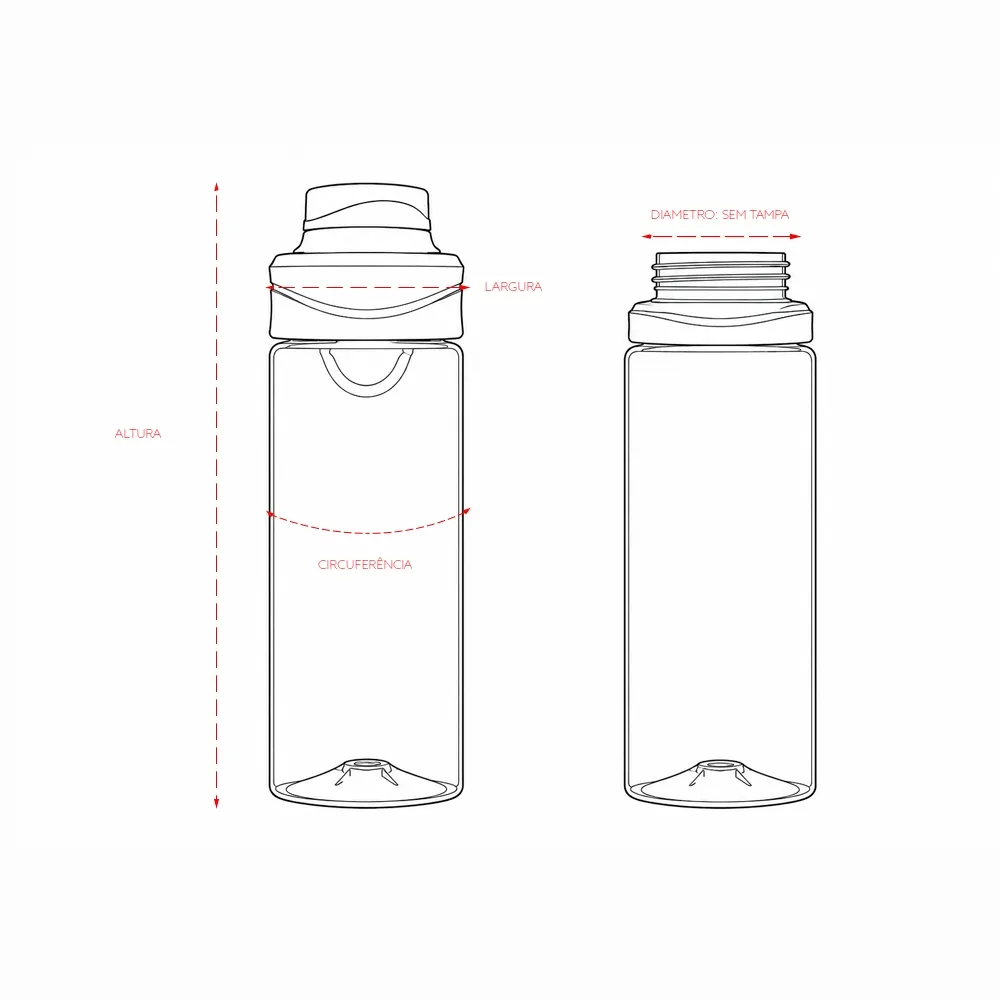 Garrafa Plástica 700ml