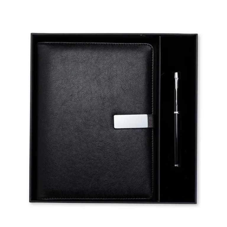 KIT EXECUTIVO 2 PEÇAS CAPA EM COURO SINTÉTICO