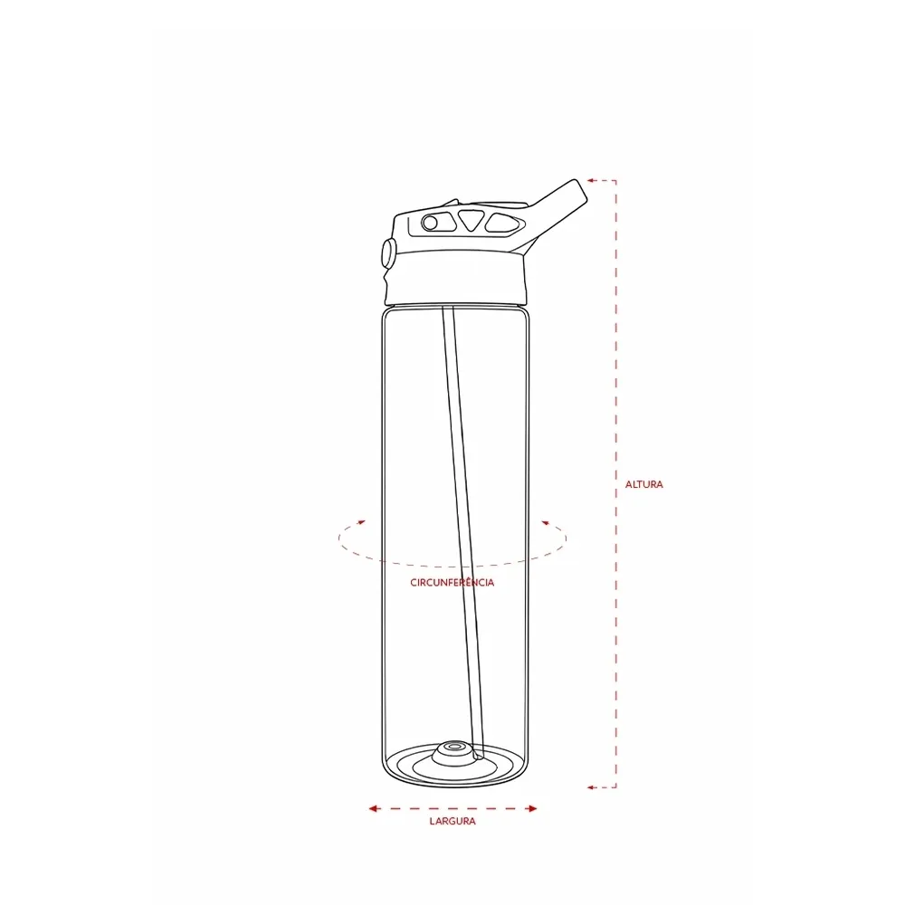 Squeeze Plástico 700ml