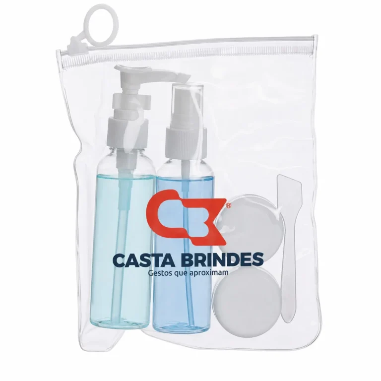 KIT VIAGEM MASCULINO 5 PEÇAS COM PÓS BARBA