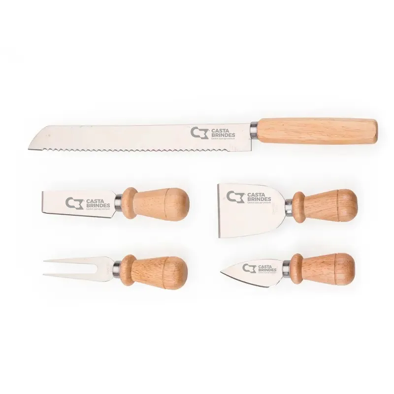 Kit Queijo com Estojo 5 Peças